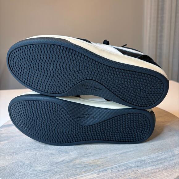 Rag & Bone Women’s Retro Court Black White Leather Sneakers EU Sz 37 US Size 7 - Picture 11 of 12